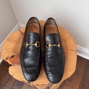 Pre-Loved Men's Gucci Jordaan Loafers Size 8 UK ~ 9 US Black